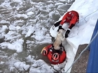 Raw: Coast Guard Pulls Lucky Dog From Icy Waters