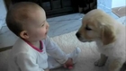 Baby And Puppy Love