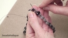 Bead Weaving Variation on Loops using Briolettes