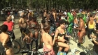 Naked cyclists take to the streets demanding cycling rights