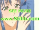 Anime girl hot love sexy downblouse natural boobs thong hentai clip