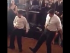 Dance off between father and 11-year-old son