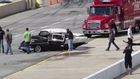 So impressive car crash : 55 Chevy destroyed during race!