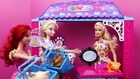 Barbie and Disney Frozen Elsa and Superheroes Spiderman with Shopkins in Malibu Ave Pet Boutique