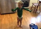 Aspiring Two-Year-Old Green Monkey Covers Himself in Paint