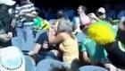 Live Lesbian Romance in Cricket Match Audience