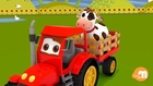 Cattle cars, drag cars, car toys Animation Children Toy tractor truck farm animals!
