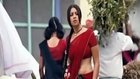 Richa Gangopadhyay Hot Navel Show In Red Saree