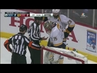 Rinne loses puck in pads for nearly 3 minutes