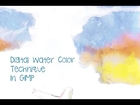 water color painting technique in GIMP